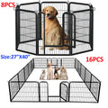 Dog Playpen with Door, Metal Pet Fence, Heavy Duty