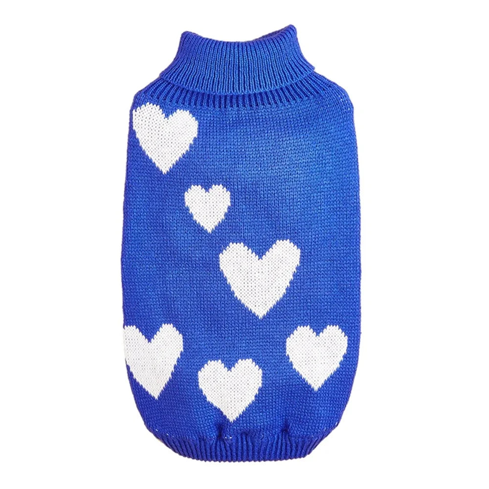 Cute Warm Dog/Cat  Sweater with Heart Pattern