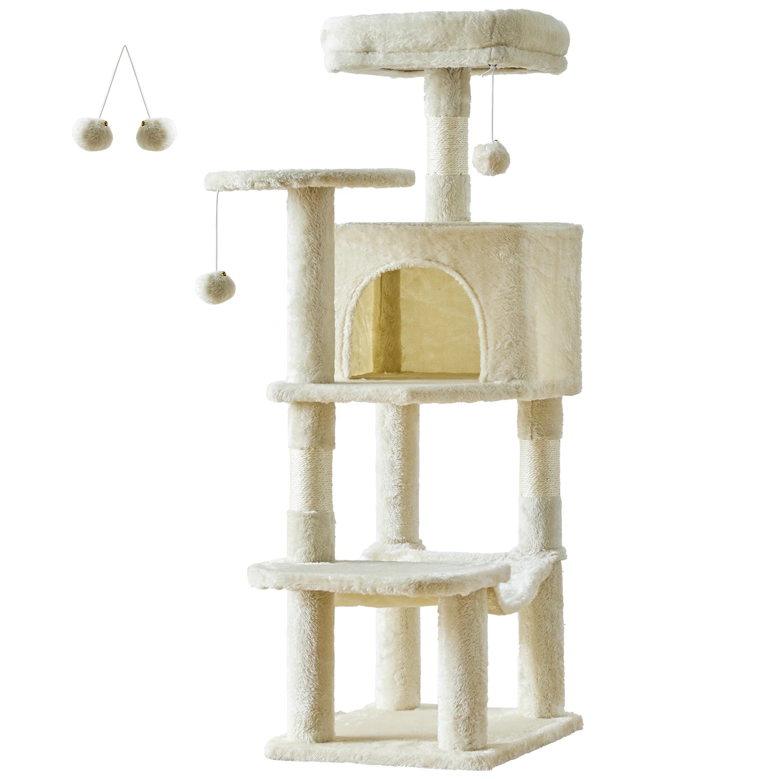 JHK 44In Cat Tree Tall Multi-Cat Climbing Tower