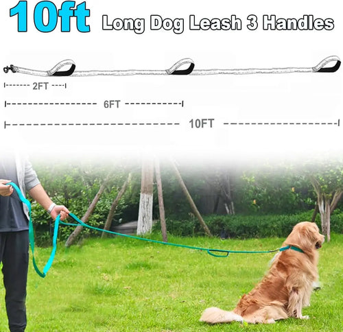 10FT Triple Handle Dog Leash