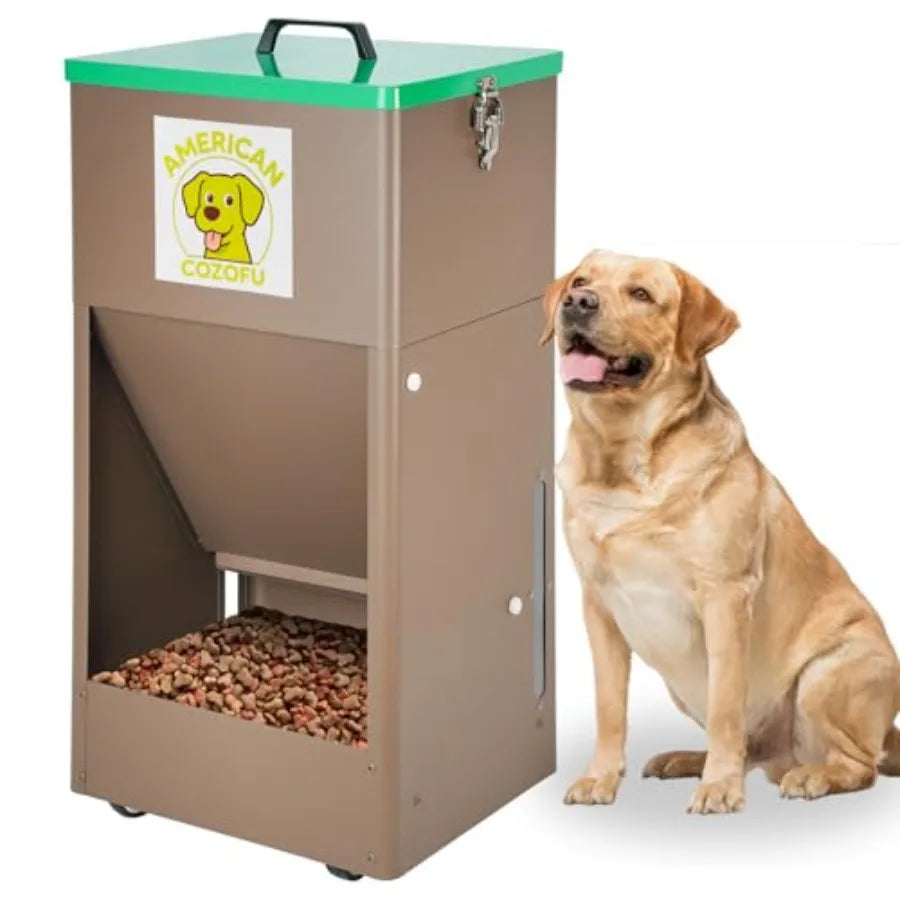 Automatic Dog Feeder with Wheels,