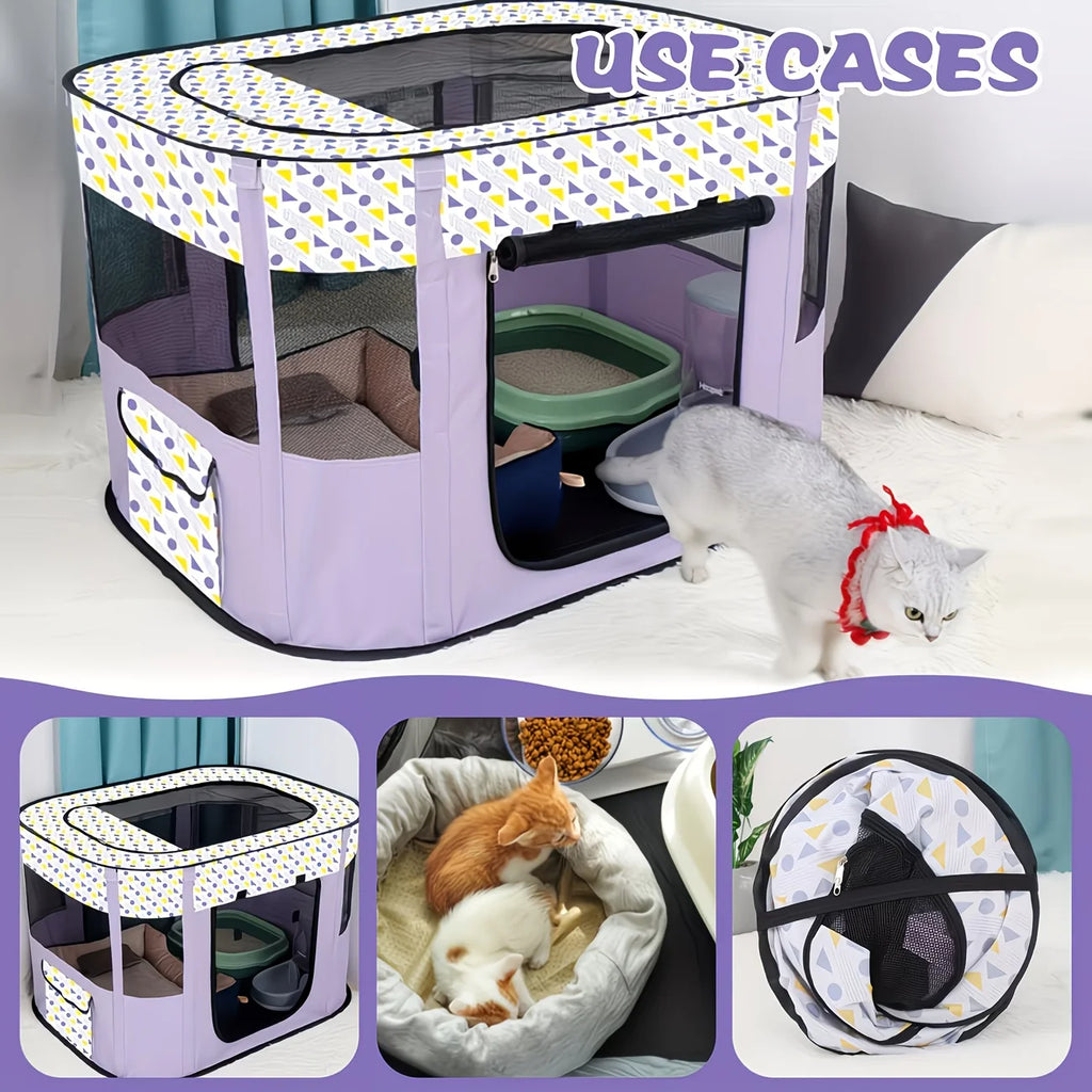 Fashionable Foldable Rectangular Pet Cage