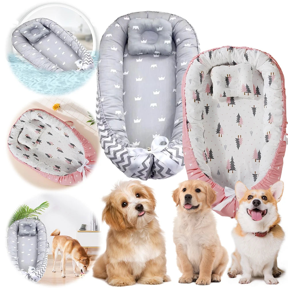 Thickening Dog Sofa Bed with Pillow