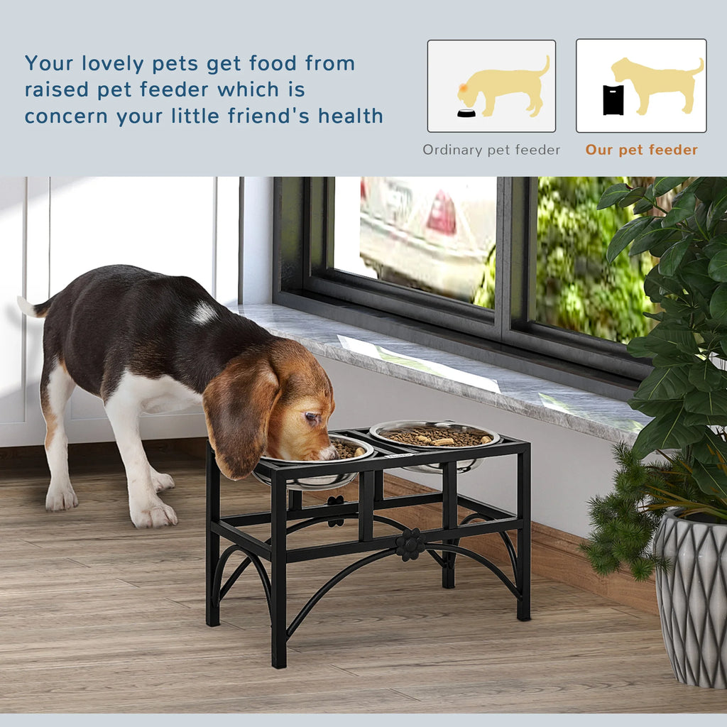 Raiaed- 2-in-1 Stainless Steel Pet Dish
