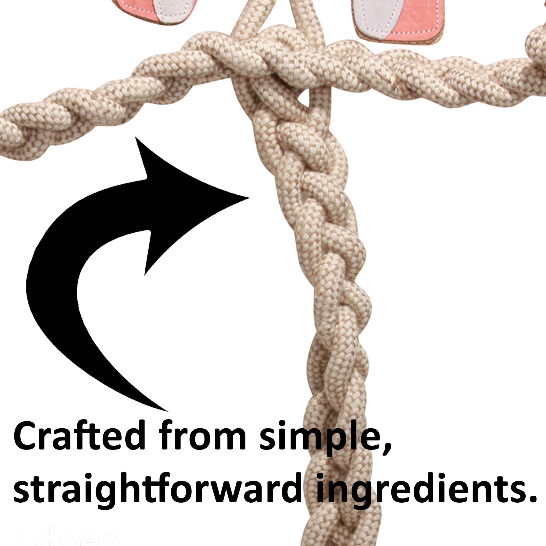 Bitsy Bunny Natural Rope Knottie® Dog Toy