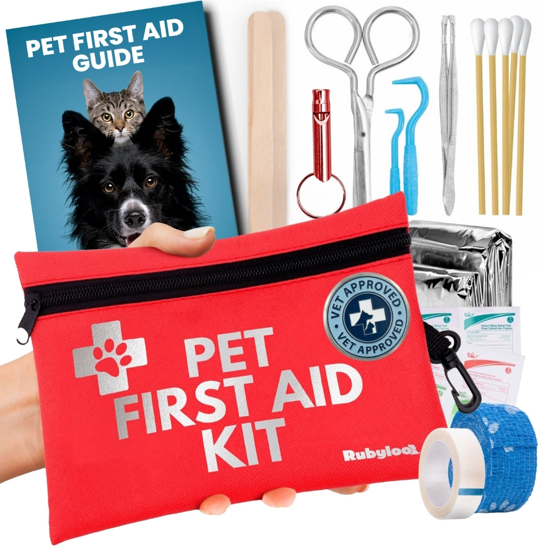 Vet Approved Pet First Aid Kit for Dogs & Cats