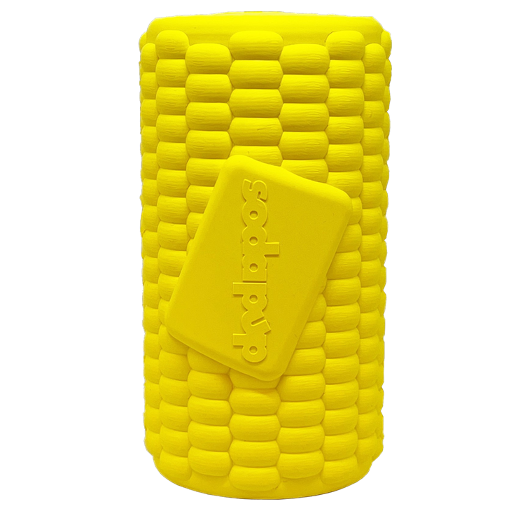 Corn on the Cob Dog Toy - Durable Rubber Treat Dispenser