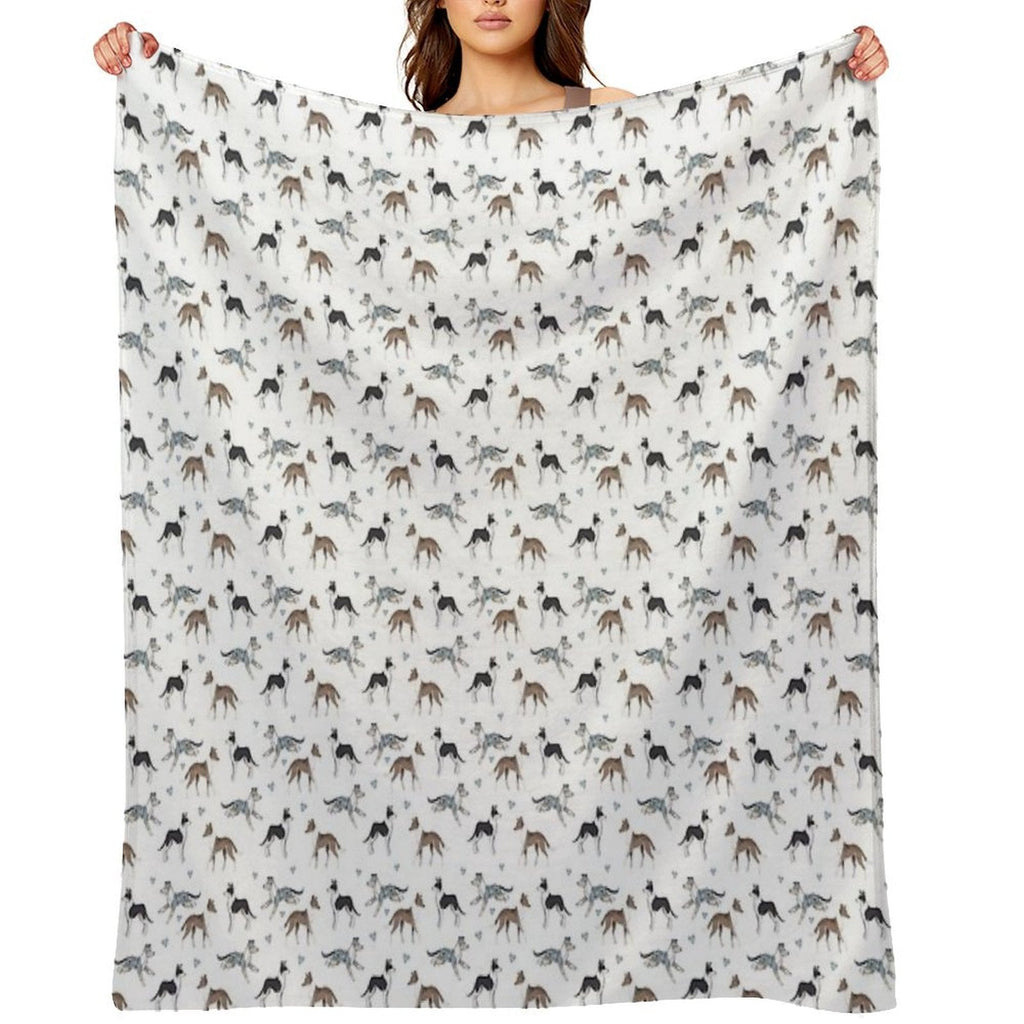 The Smooth Collie Dog Throw Blanket