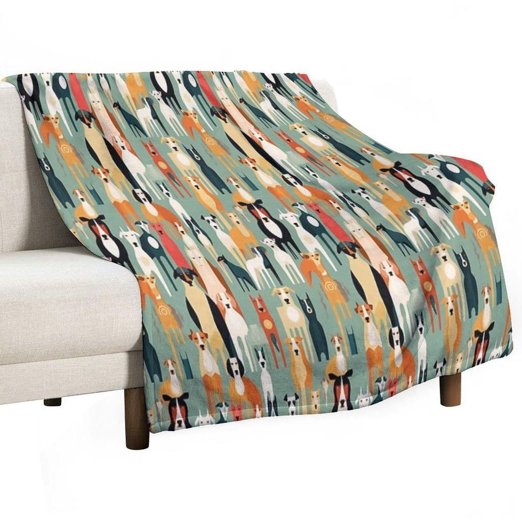 For The Love of All Dogs Throw Blanket