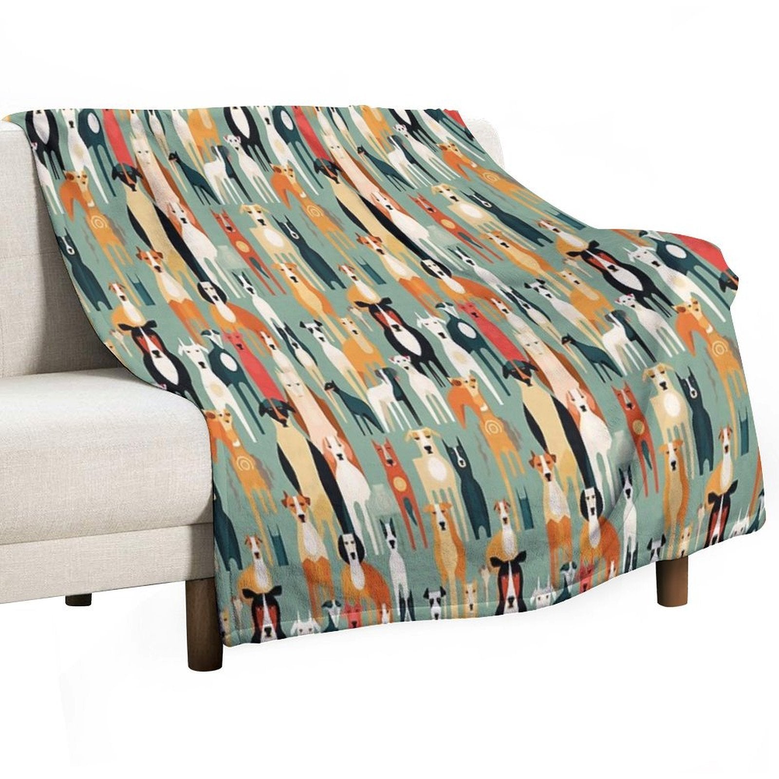 For The Love of All Dogs Throw Blanket