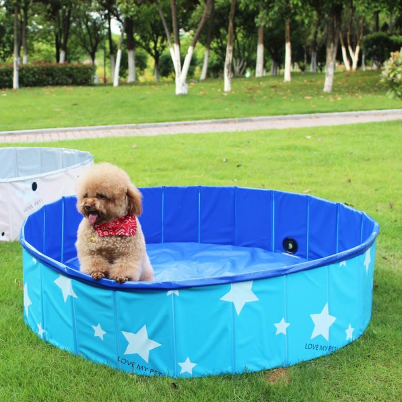 Foldable Dog Pool Portable Swimming Pool for Dogs Pet Pool Bathing Tub Toy Storage Large Shower Basin for Indoor Outdoor Portable Dog Pool PVC Pet Pool Leakproof Foldable Dog Bath Indoor And Outdoor Pool Dog