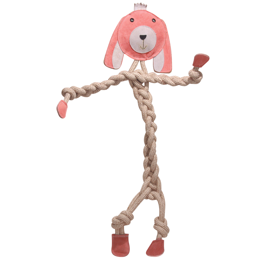 Bitsy Bunny Natural Rope Knottie® Dog Toy