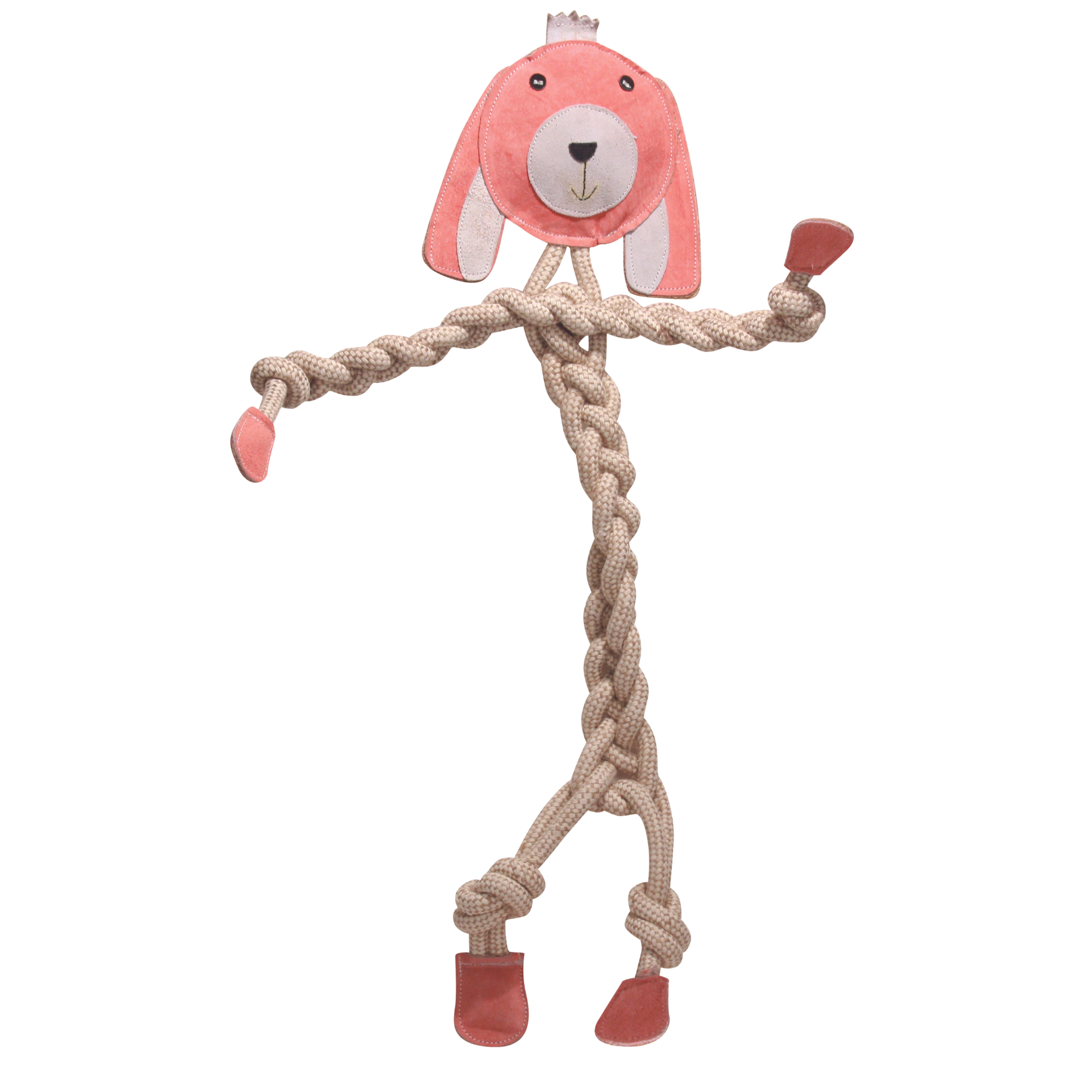 Bitsy Bunny Natural Rope Knottie® Dog Toy