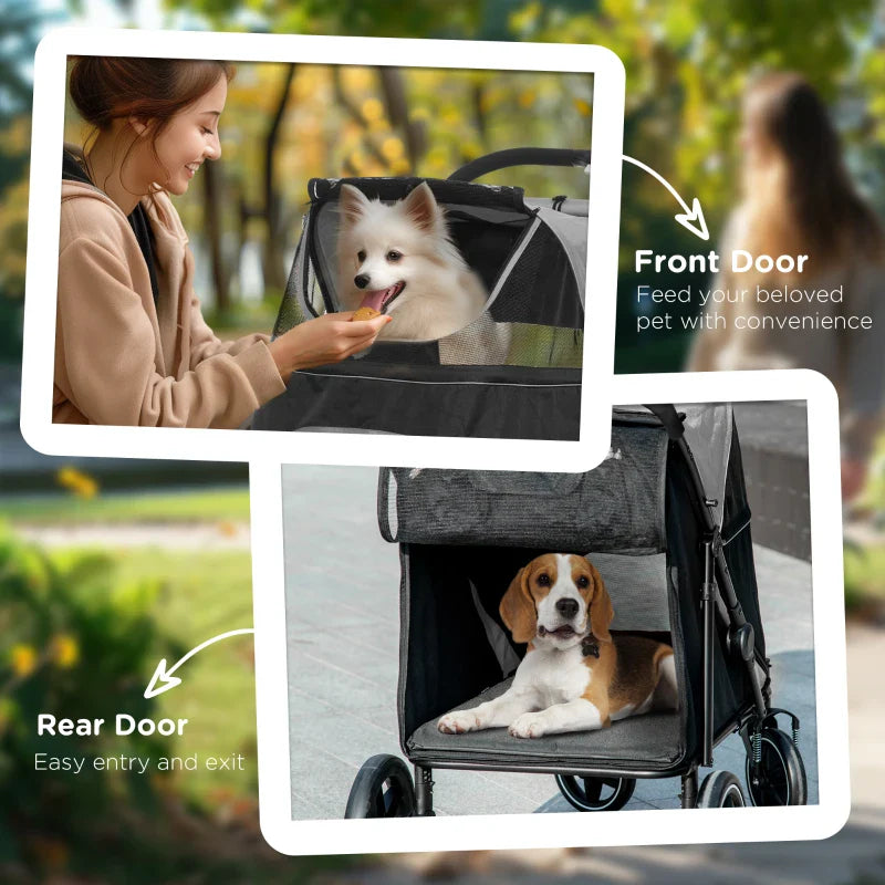 One-Click Foldable Stroller  with Storage