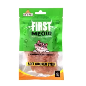 First Meow Soft Chicken Strip Cat Jerky – 40 g