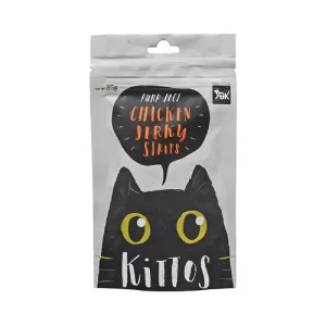 Kittos Chicken Jerky Strips Cat Treats – 35 g